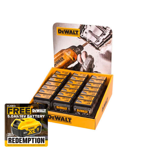 DeWalt DEWDT71522QZ PH2 25mm Standard Tic Tac Display 21 x Packs of 25