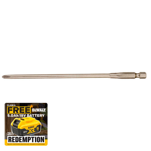 DeWalt DEWDT7205QZ DT7205 PR2 Drywall PH2 Screwdriver Bit 152mm Pack of 1 | Toolden