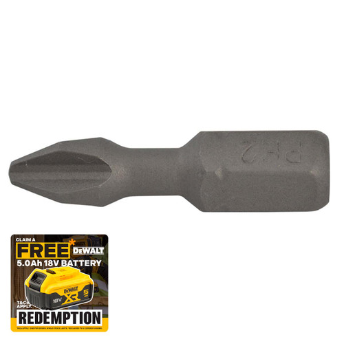 DeWalt DEWDT7232QZ DT7232 Torsion Bits PH2 25mm Pack of 5 | Toolden