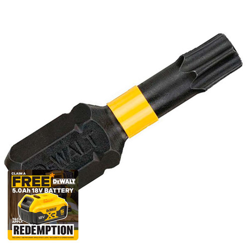 DeWalt DEWDT7382TQZ Impact Torsion Bits TX25 25mm Pack of 5 | Toolden