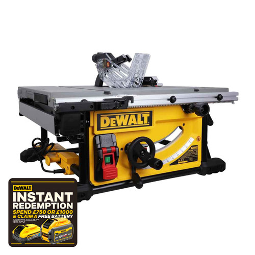 DeWalt DWE7492-LX 250mm Portable Table Saw 1700W 110V