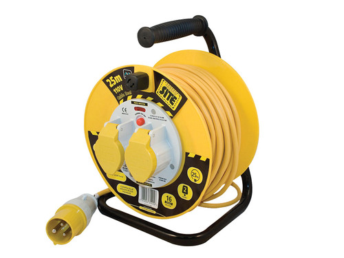 Masterplug MSTLVCT25162 Cable Reel 110V 16A Thermal Cut-Out 25m | Toolden