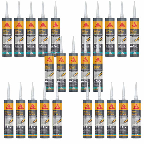 SikaSeal® Sanitary Silicone + Sealant Clear 295ml (25 Pack)