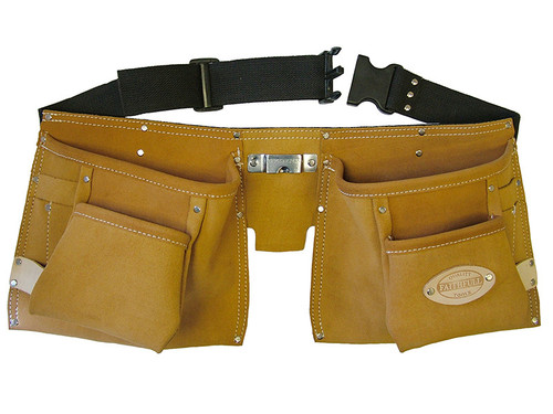 Faithfull FAIDTNP3 Double Tool & Nail Pouch