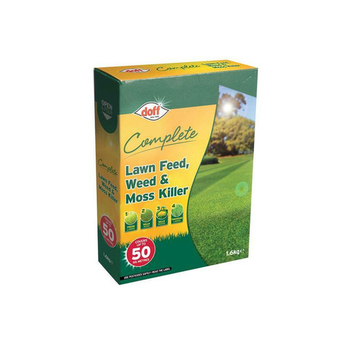 DOFF DOFLM050 Complete Lawn Feed Weed & Moss Killer 1.6kg