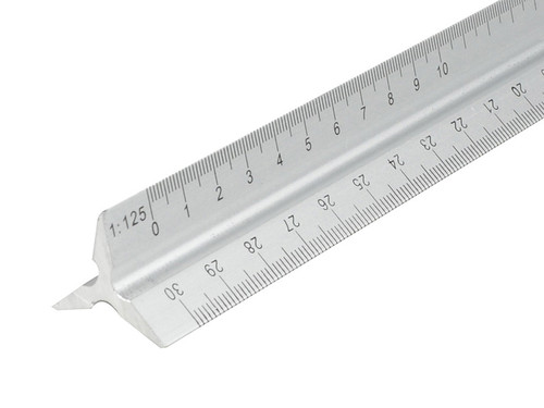 Faithfull FAIRULETRI Triangle Aluminium Rule 300mm
