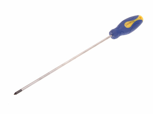 Faithfull FAISDPZ1L Soft-Grip Long Reach Screwdriver Pozidriv Tip PZ1 x 250mm