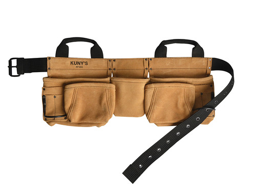 Kuny's AP-622a Carpenter's Apron 14 Pocket Split Grain Leather