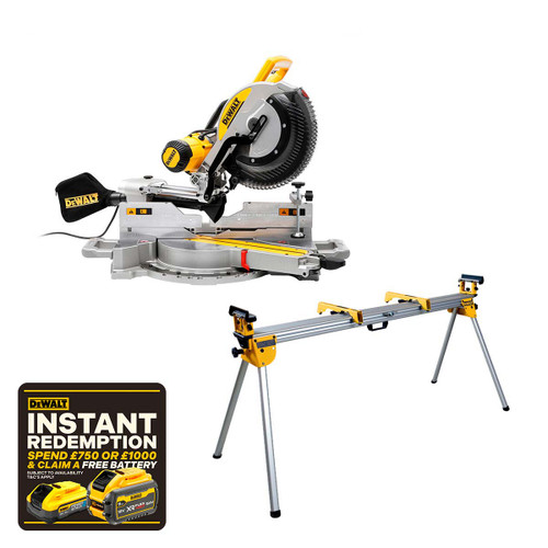 DeWalt DWS780-GB 240V 1675W 305mm Mitre Saw with DE7023-XJ Universal Mitre Saw Stand