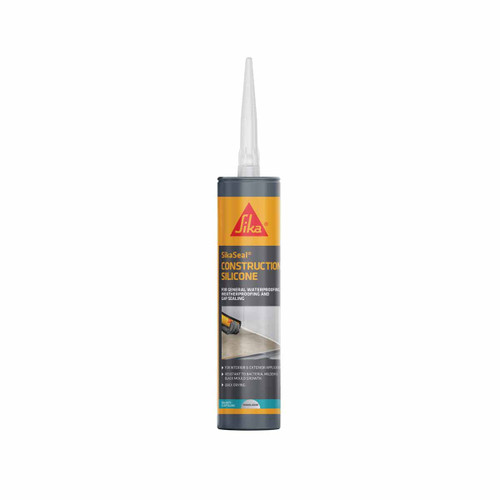 Sika® SikaSeal® Construction Silicone Sealant Translucent 295ml