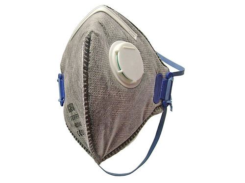 Scan Fold Flat Disposable Odour Mask Valved FFP2 Protection (Pack of 3)