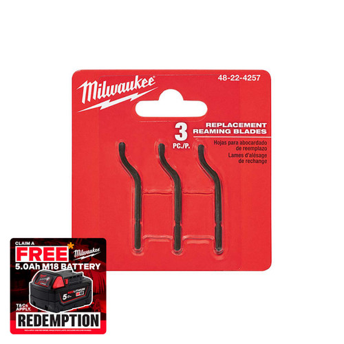 Milwaukee 48224257 Reaming Pen Replacement Blades (Pack of 3)
