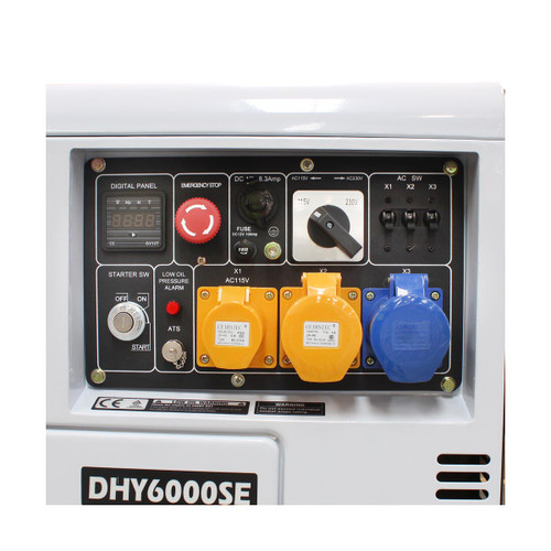 Hyundai DHY6000SE 5.2kW Silenced Diesel Generator | Toolden