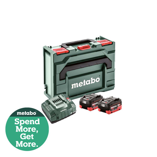 Metabo Basic Set with 2x 8.0Ah Batteries and ASC145 Charger, & metaBOX145 685131000