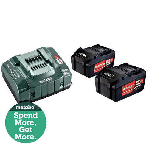 Metabo Basic Set with 2x 5.2Ah Batteries and ASC145 Charger 685051380