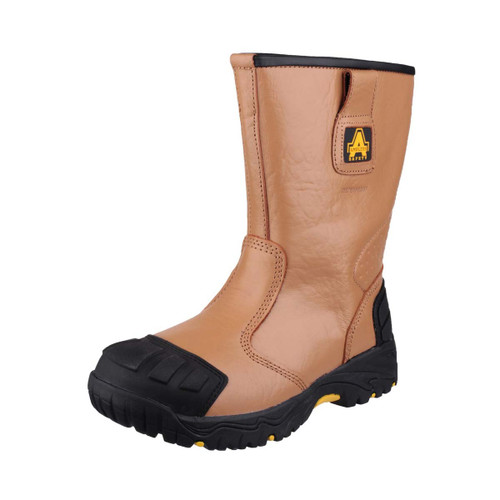 Amblers Safety FS143 Waterproof pull on Safety Rigger Boot Tan - 9