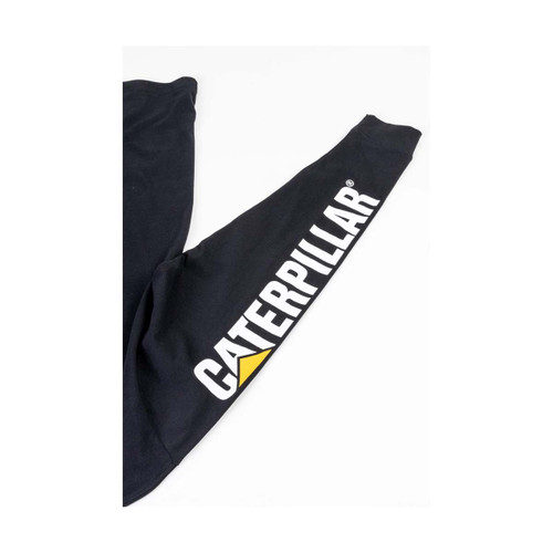 Caterpillar Trademark Banner Long Sleeve T-Shirt Black - X