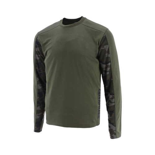 Caterpillar Coolmax Long Sleeve Tee Night Camo -