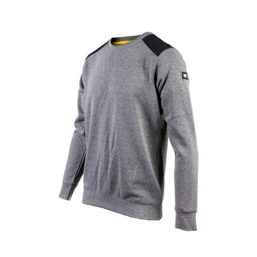 Caterpillar Essentials Crewneck Sweatshirt Dark Heather Grey -