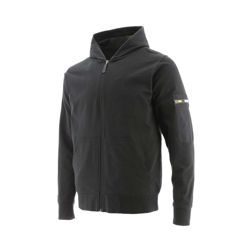 Caterpillar Loopback Full Zip Hoodie Black -