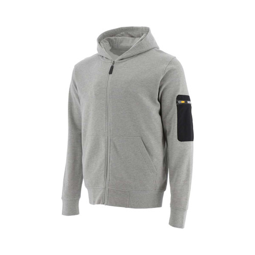 Caterpillar Loopback Full Zip Hoodie Grey -