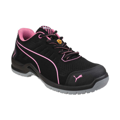 Puma Safety Fuse Tech Lightweight Ladies Lace up Safety Trainer Black - 4