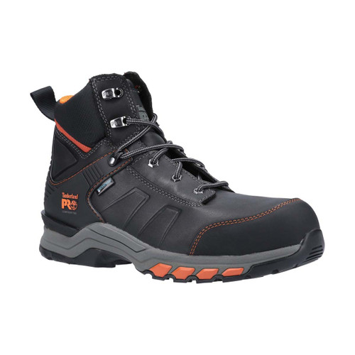 Timberland Pro Hypercharge Composite Safety Toe Work Boot Black/Orange - 6.5