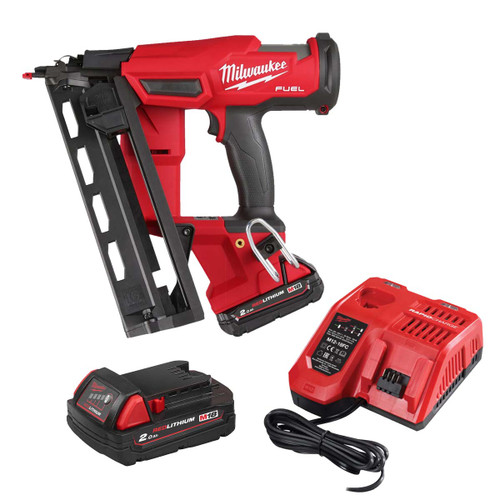 Milwaukee M18 FN16GA-202X 18V Fuel Angled Finish Nailer