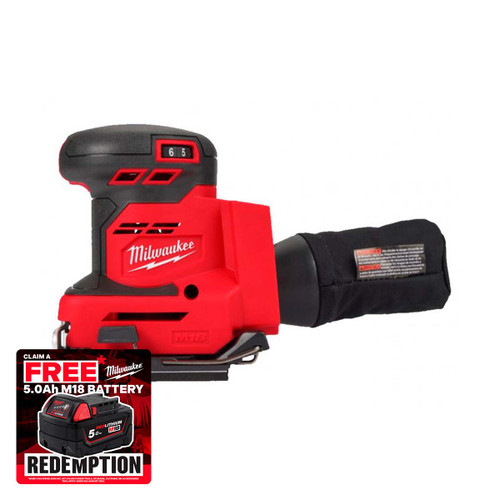 Milwaukee M18 BQSS-0 18V Cordless Quarter Sheet Sander (Body Only)