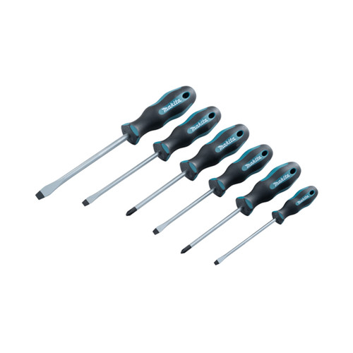 Makita E-10506 Slotted & Phillips Screwdriver Set (6 Pieces)