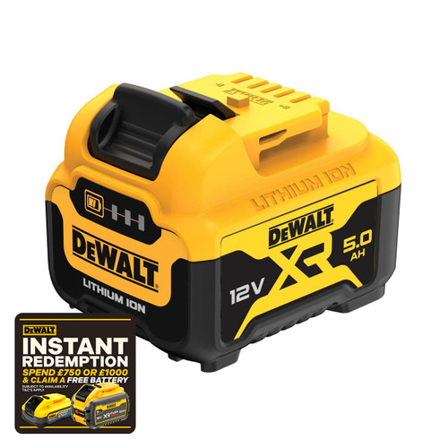 DeWalt DCB126 12V 5.0Ah XR Li-Ion Battery Pack