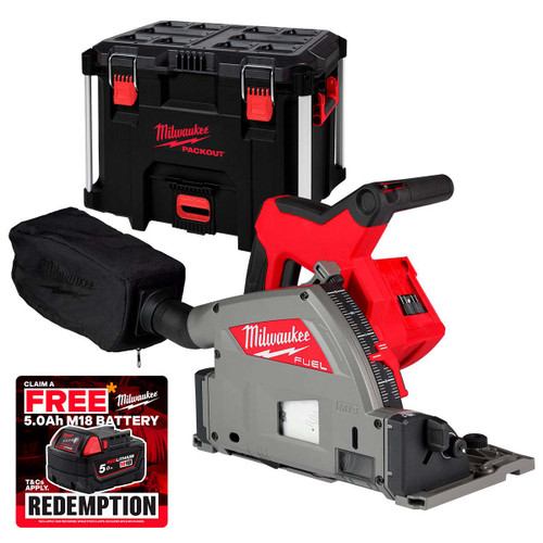 Milwaukee M18 FPS55-0P 18V FUEL Brushless 55mm Plunge Saw (Body Only) in PACKOUT Case