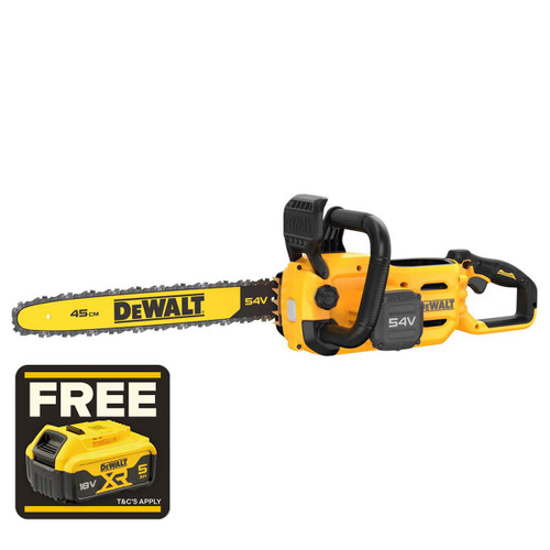 DeWalt DCMCS574N 54V XR Flexvolt 45cm Cordless Chainsaw (Body Only)