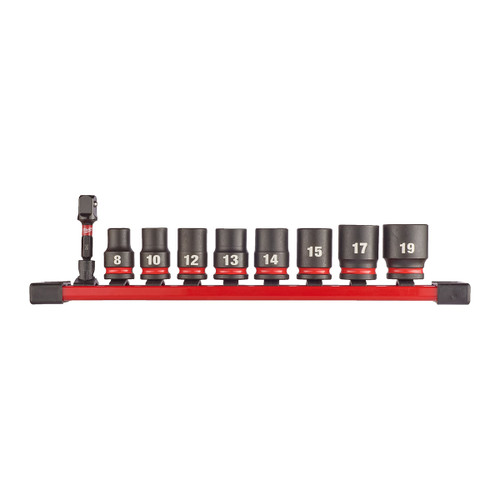 Milwaukee 4932480454 3/8" Shockwave Impact Socket Set (8 Pieces)