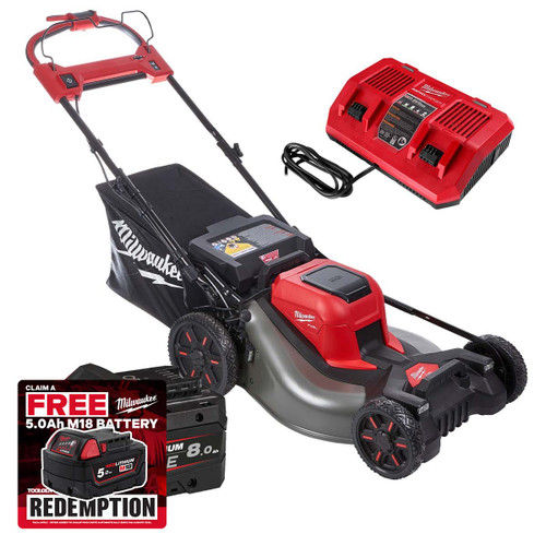 Milwaukee M18 F2LM53-122 Self Propelled Lawn Mower with 1x 8.0Ah Battery