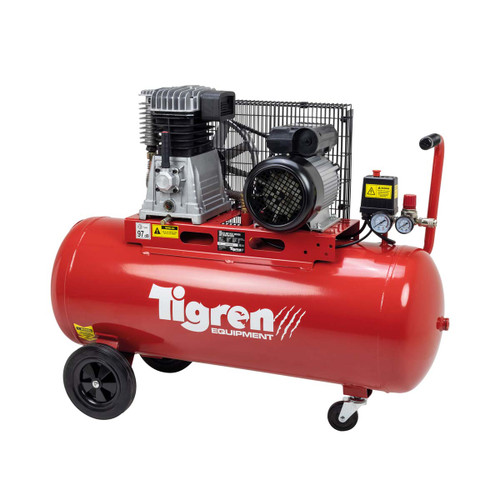 SIP 04396 EN 100ltr 3hp Belt-Driven Compressor