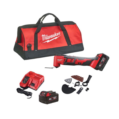 Milwaukee M18 BMT-402X 18V Multi-Tool with 2x 4.0Ah Batteries
