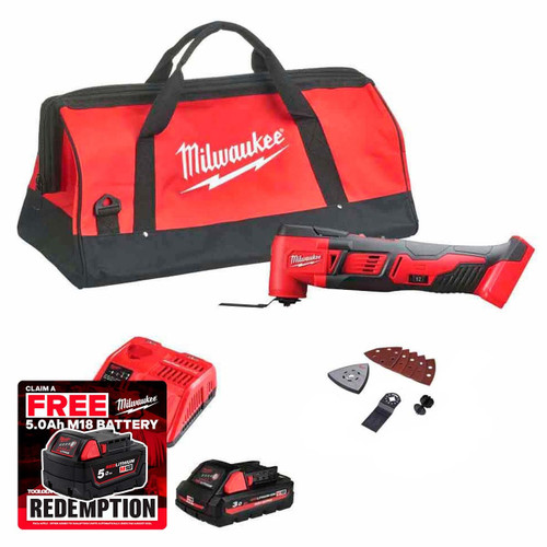 Milwaukee M18 BMT-301X 18V Multi-Tool with 1x 3.0Ah Battery