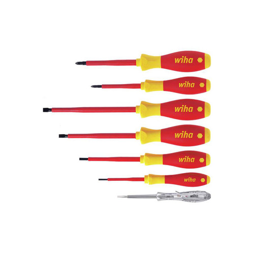 Wiha 00834 SoftFinish® electric SL/PH Screwdriver Set, 7 Piece