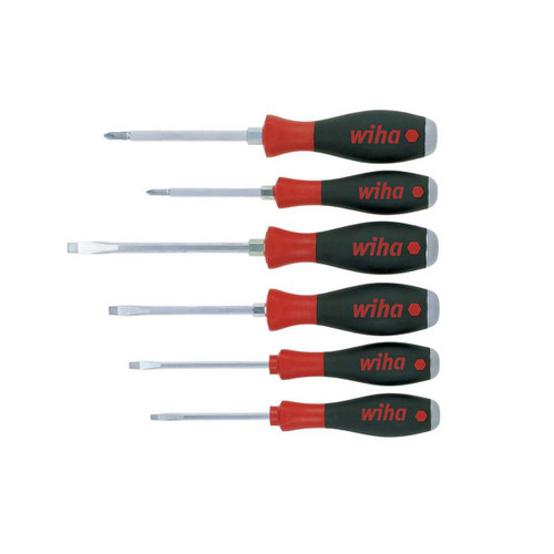 Wiha 21250 SoftFinish® SL/PH Hex Blade Screwdriver Set, 7 Piece