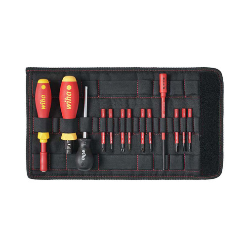 Wiha 40674 TorqueVario®-S electric Screwdriver Set, 14 Piece