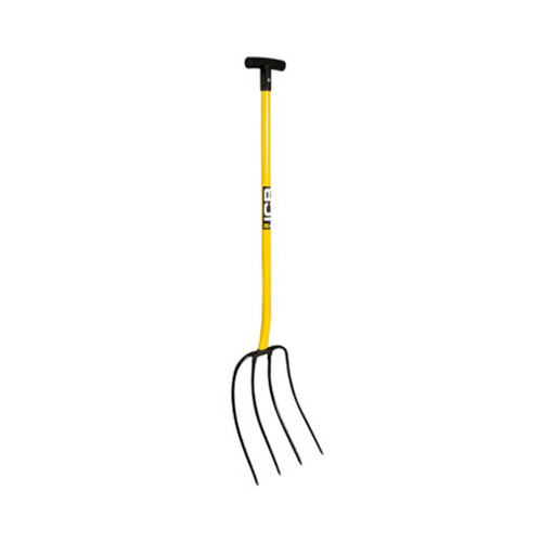 JCB JCBMF11 Professional Manure Fork 4 Prong T Handle