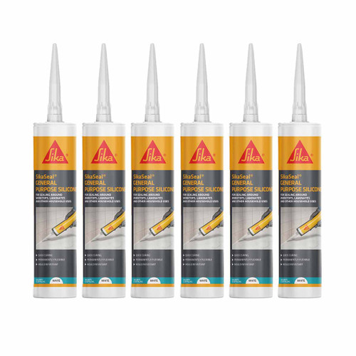 Sika® SikaSeal® General Purpose Silicone 280ml (White) - 6 Pack