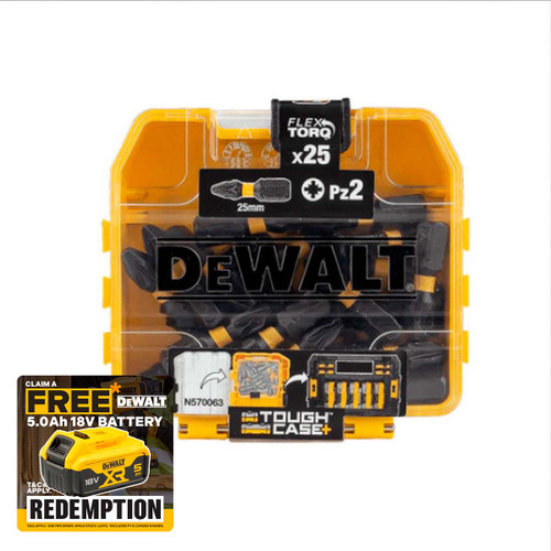 Dewalt DT70556T-QZ Dewalt PZ2 25mm Impact Torsion Screwdriver Bit Box Pack of 25