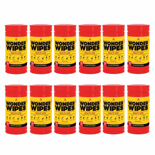 Sika® Multi Use Wonder Wipes (Tub of 100) - 12 Tubs