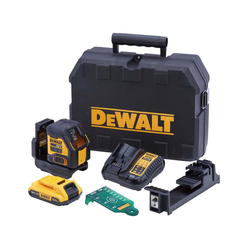 DeWalt DCLE34021D1 18V Green Cross Line Laser Level Kit with 1x 2.0Ah Battery