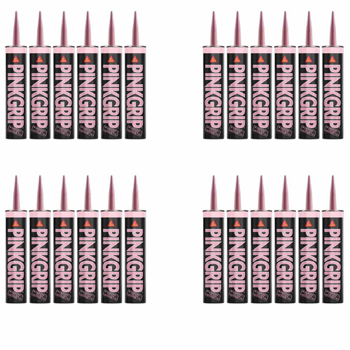 Sika® Pinkgrip® Solvent-Based Grab Adhesive 350ml, Pink (24 Pack)