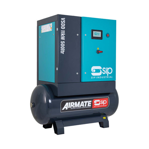 SIP 08276 VSDD/RDF 11kW 10bar 500ltr 400v Rotary Screw Compressor with Dryer & Filter
