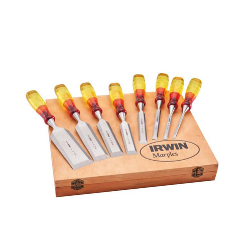 Irwin Marples XMS23CHISEL8 8 Piece Split-Proof Chisel Set