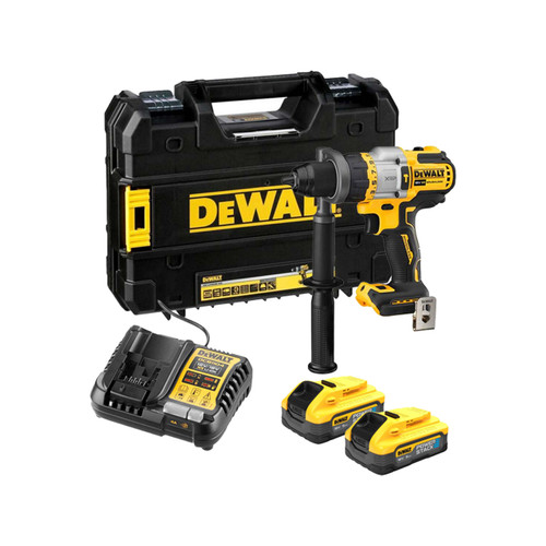 DeWalt DCD999H2T 18V XR FlexVolt Advantage Combi Drill with 2x 5.0Ah Powerstack Batteries